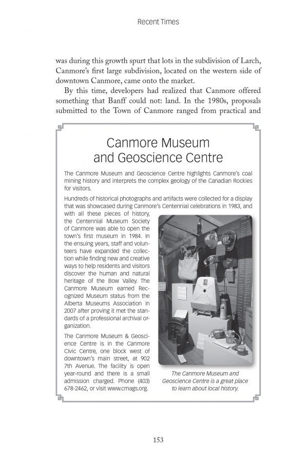 The History of Canmore book