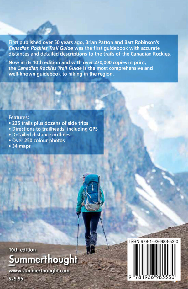 Canadian Rockies Trail Guide backcover